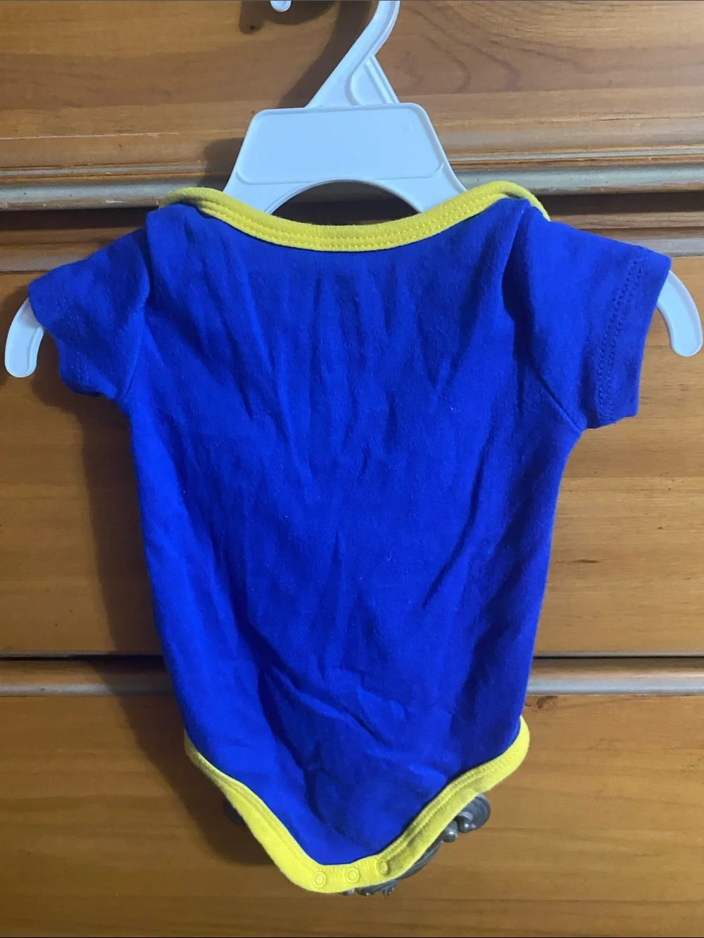 Kidgets Royal Blue Bodysuit with Yellow Trim